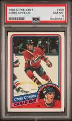 1984-85 O-Pee-Chee #259 Chris Chelios PSA 8 (Rookie) | Eastridge Sports Cards