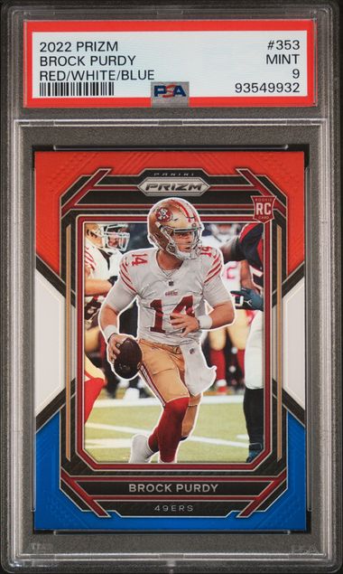 2022 Panini Prizm Red White and Blue #353 Brock Purdy PSA 9 (Rookie) | Eastridge Sports Cards