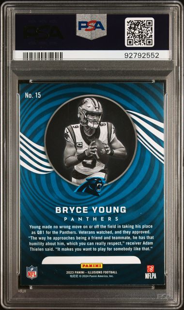 2023 Panini Illusions Trophy Collection Dots #15 Bryce Young PSA 9 (Rookie) | Eastridge Sports Cards