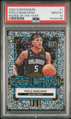 2022-23 Panini Contenders Rookie of the Year #1 Paolo Banchero PSA 10 (Rookie) | Eastridge Sports Cards