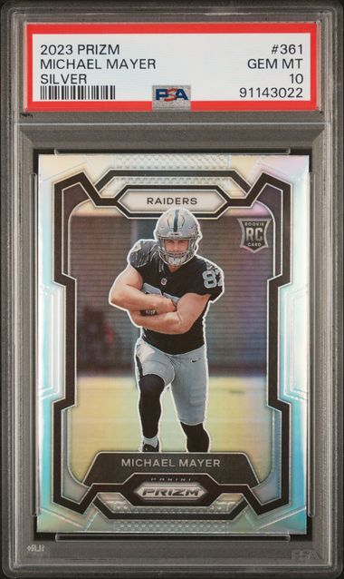 2023 Panini Prizm Silver Prizm #361 Michael Mayer PSA 10 (Rookie) | Eastridge Sports Cards