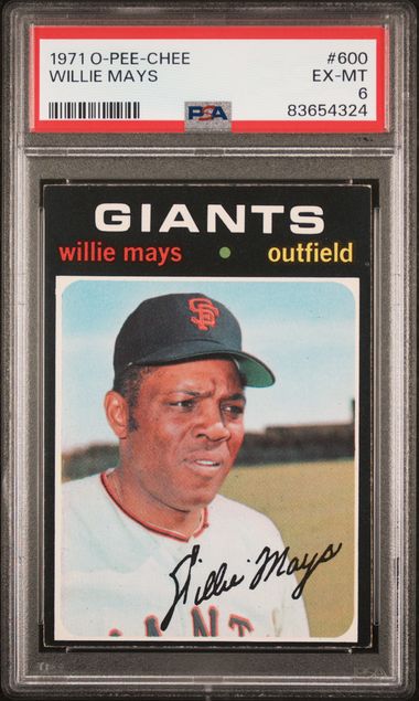 1971 O-Pee-Chee #600 Willie Mays PSA 6 | Eastridge Sports Cards