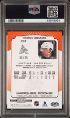 2022-23 O-Pee-Chee Platinum Orange Checkers #233 Matias Maccelli #05/25 PSA 8 (Rookie) | Eastridge Sports Cards