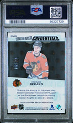 2023-24 Upper Deck Credentials Debut Ticket Access Acetate #DTACB Connor Bedard #005/149 PSA 9 (Rookie) | Eastridge Sports Cards