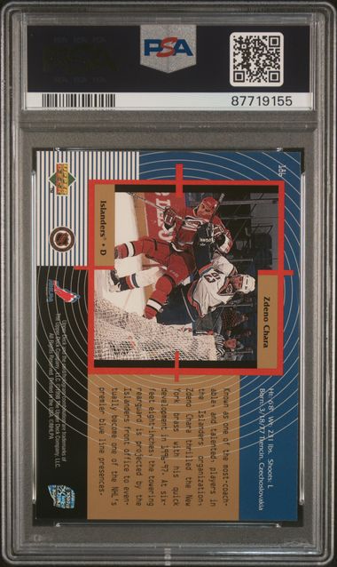 1997-98 SP Authentic #186 Zdeno Chara PSA 8 (Rookie) | Eastridge Sports Cards