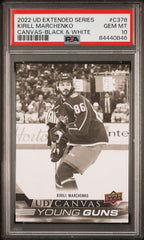 2022-23 Upper Deck Canvas Black & White #C378 Kirill Marchenko PSA 10 (Rookie) | Eastridge Sports Cards