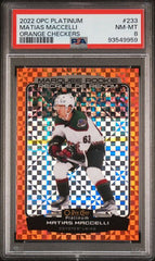 2022-23 O-Pee-Chee Platinum Orange Checkers #233 Matias Maccelli #05/25 PSA 8 (Rookie) | Eastridge Sports Cards