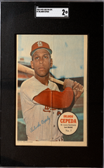 1968 O-Pee-Chee Pin-Ups #7 Orlando Cepeda SGC 2 | Eastridge Sports Cards