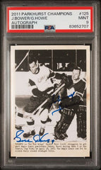 2011-12 Parkhurst Champions Autographs #125 Gordie Howe/Johnny Bower  PSA 9 | Eastridge Sports Cards