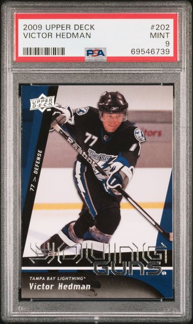 2009-10 Upper Deck #202 Victor Hedman PSA 9 (Rookie) | Eastridge Sports Cards