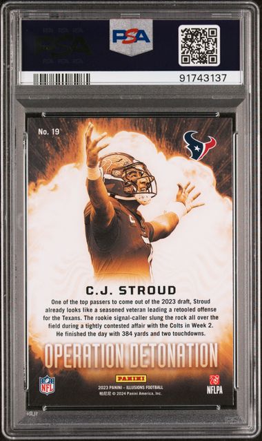 2023 Panini Illusions Operation Detonation #19 CJ Stroud PSA 9 (Rookie) | Eastridge Sports Cards