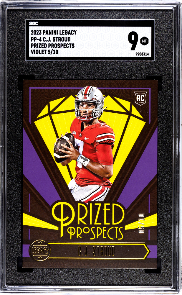 2023 Panini Legacy Prized Prospects Violet #4 CJ Stroud #07/10 SGC 9 (Rookie) | Eastridge Sports Cards