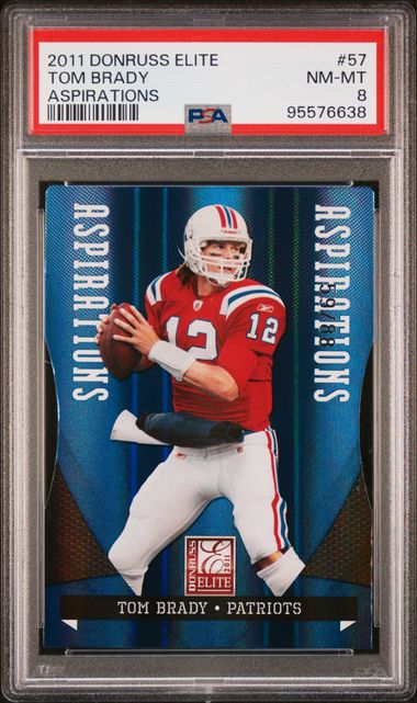 2011 Donruss Elite Aspirations #57 Tom Brady #59/88 PSA 8 | Eastridge Sports Cards