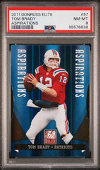 2011 Donruss Elite Aspirations #57 Tom Brady #59/88 PSA 8 | Eastridge Sports Cards