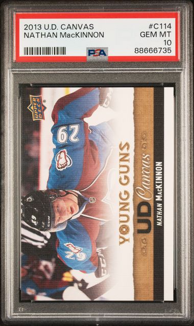 2013-14 Upper Deck Canvas #C114 Nathan MacKinnon PSA 10 (Rookie) | Eastridge Sports Cards