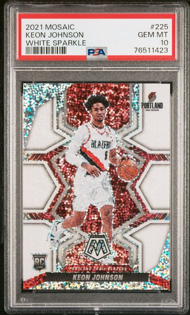 2021-22 Select H2 Basketball Keon Johnson RC #40 GOLD Disco Prizm deals /10