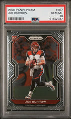 2020 Panini Prizm #307 Joe Burrow PSA 10 (Rookie) | Eastridge Sports Cards