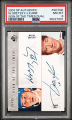 2003-04 SP Authentic Sign of the Times #SOTGK Wayne Gretzky/Jari Kurri #23/99 PSA 8 | Eastridge Sports Cards