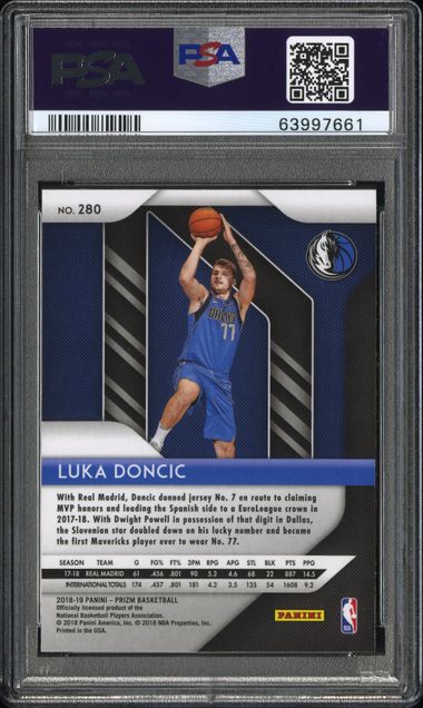 2018-19 Panini Prizm #280 Luka Doncic PSA 9 (Rookie) | Eastridge Sports Cards