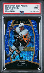 2019-20 Upper Deck Allure Blue Line #36 Sidney Crosby #06/25 PSA 9 | Eastridge Sports Cards