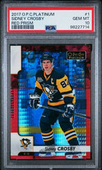 2017-18 O-Pee-Chee Platinum Red Prism #1 Sidney Crosby #139/199 PSA 10 | Eastridge Sports Cards