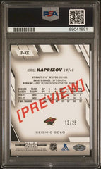 2023-24 O-Pee-Chee '23-24 OPC Platinum Previews Seismic Gold #PKK Kirill Kaprizov #13/25 PSA 10 | Eastridge Sports Cards