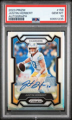 2023 Panini Prizm Autographs #158 Justin Herbert PSA 10 | Eastridge Sports Cards