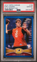 2012 Topps Chrome Blue Refractors #146 Kirk Cousins #090/199 PSA 10 (Rookie) | Eastridge Sports Cards