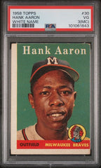 1958 Topps #30 Hank Aaron (White Name) PSA 3(MC) | Eastridge Sports Cards