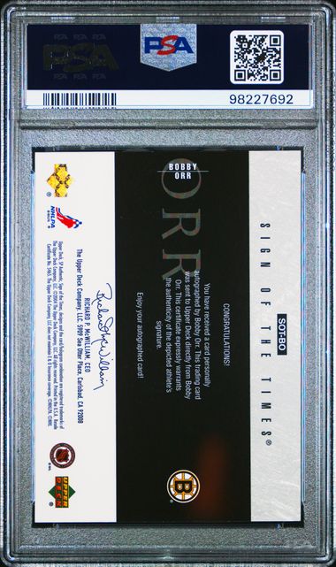 2003-04 SP Authentic Sign of the Times #BO Bobby Orr PSA 10 | Eastridge Sports Cards