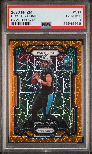 2023 Panini Prizm Lazer Prizm #311 Bryce Young PSA 10 (Rookie) | Eastridge Sports Cards