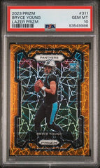 2023 Panini Prizm Lazer Prizm #311 Bryce Young PSA 10 (Rookie) | Eastridge Sports Cards