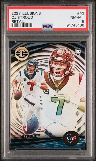 2023 Panini Illusions Retail #43 CJ Stroud PSA 8 (Rookie) | Eastridge Sports Cards