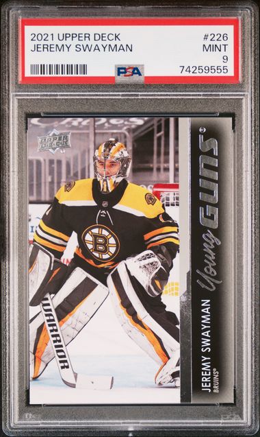 2021-22 Upper Deck #226 Jeremy Swayman PSA 9 (Rookie) | Eastridge Sports Cards