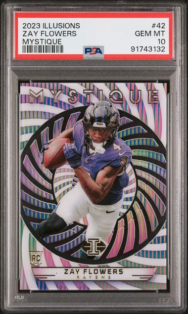 2023 Panini Illusions Mystique #42 Zay Flowers PSA 10 (Rookie) | Eastridge Sports Cards