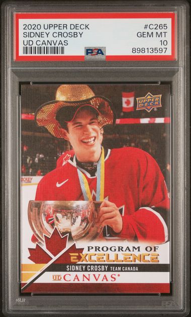 2020-21 Upper Deck Canvas #C265 Sidney Crosby PSA 10 | Eastridge Sports Cards