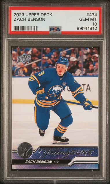 2023-24 Upper Deck #474 Zach Benson PSA 10 (Rookie) | Eastridge Sports Cards