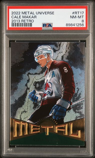 2022-23 Metal Universe 2013 Retro #RT17 Cale Makar PSA 8 | Eastridge Sports Cards