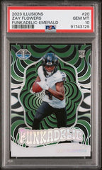 2023 Panini Illusions Funkadelic Emerald #20 Zay Flowers PSA 10 (Rookie) | Eastridge Sports Cards