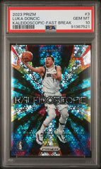 2023-24 Panini Prizm Kaleidoscopic Fast Break #3 Luka Doncic PSA 10 | Eastridge Sports Cards