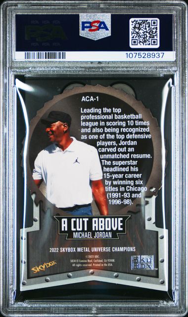2022 Skybox Metal Universe Champions A Cut Above #1 Michael Jordan PSA 9 | Eastridge Sports Cards