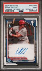 2024 Bowman Chrome Prospect Autographs #CPAAMI Aidan Miller PSA 9 | Eastridge Sports Cards