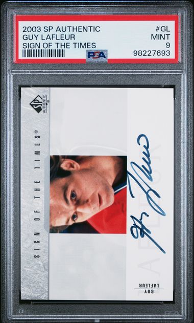 2003-04 SP Authentic Sign of the Times #GL Guy Lafleur PSA 9 | Eastridge Sports Cards