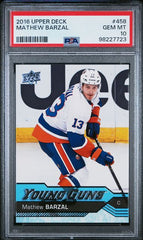 2016-17 Upper Deck #458 Mathew Barzal PSA 10 (Rookie) | Eastridge Sports Cards