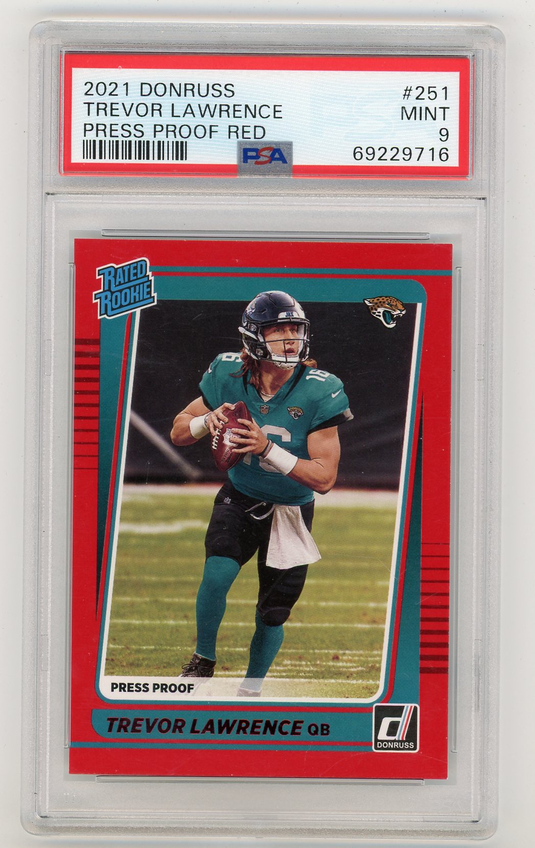 2021 Donruss Press Proof Red #251 Trevor Lawrence PSA 9 (Rookie) | Eastridge Sports Cards