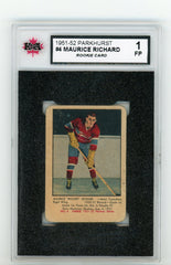 1951-52 Parkhurst #4 Maurice Richard KSA 1 (Rookie) | Eastridge Sports Cards