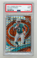 2021 Panini Spectra Neon Orange #148 Jaylen Waddle #05/15 PSA 9 (Rookie) | Eastridge Sports Cards