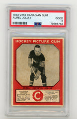 1933-34 V252 Canadian Gum #34 Aurel Joliat PSA 2 (PWCC-E) | Eastridge Sports Cards