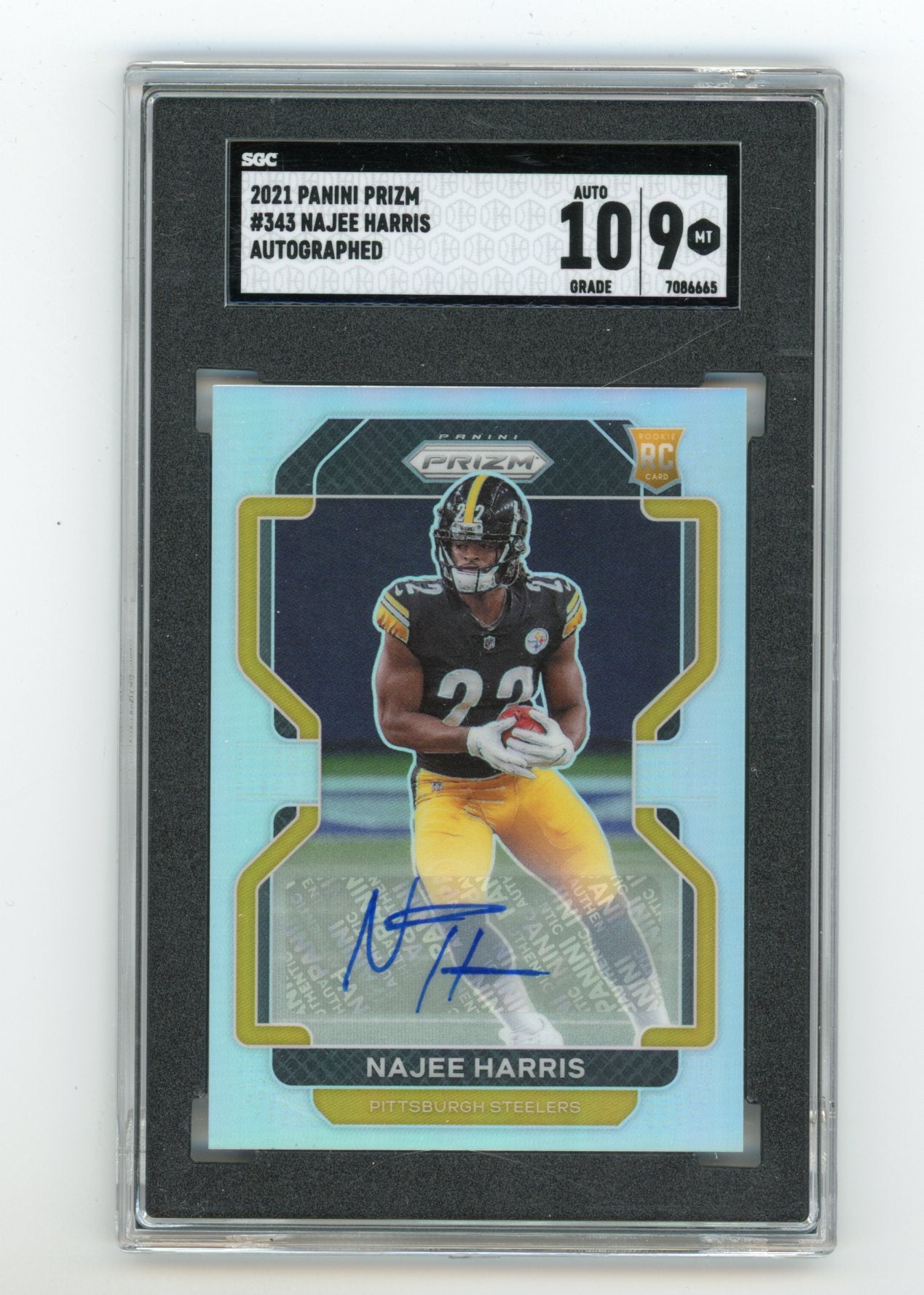 2021 Panini Prizm Rookie Autographs #343 Najee Harris SGC 9 (Auto 10) (Rookie) | Eastridge Sports Cards