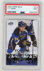 2008-09 Upper Deck #218 T.J. Oshie PSA 9 (Rookie) | Eastridge Sports Cards